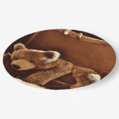 テディー・ベアのスーツケースの使い捨て可能な紙皿 ペーパープレート (アングル)