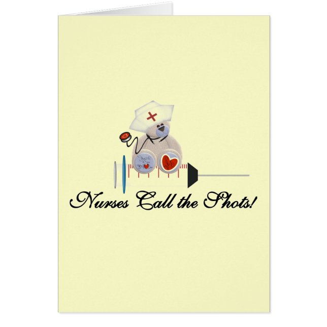 テディー・ベアのナースは打撃のTシャツおよびギフトを呼びます (正面)