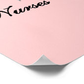 テディー・ベアのナースは打撃のTシャツおよびギフトを呼びます ポスター (角)