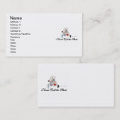 テディー・ベアのナースは打撃のTシャツおよびギフトを呼びます 名刺 (正面/裏面)