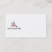 テディー・ベアのナースは打撃のTシャツおよびギフトを呼びます 名刺 (裏面)