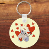 テディー・ベアのナース愛Tシャツおよびギフト キーホルダー (正面)