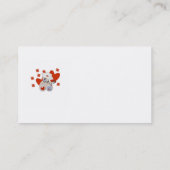 テディー・ベアのナース愛Tシャツおよびギフト 名刺 (裏面)