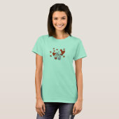 テディー・ベアのナース愛Tシャツおよびギフト Tシャツ (正面フル)