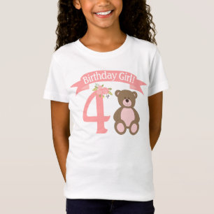 テディー・ベアのピクニック誕生日のワイシャツのぼろぼろのShicのパーテ Tシャツ
