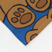 テディー・ベアのフリースブランケット フリースブランケット (角)