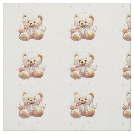 テディー・ベアのプリントの生地材料 ファブリック (見本)