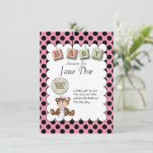 テディー・ベアのベビー 招待状 (スタンド正面)