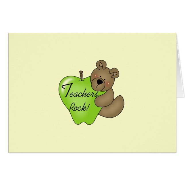 テディー・ベアの先生の石のTシャツおよびギフト (正面横)