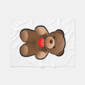 テディー・ベアの写真 フリースブランケット (正面(横))