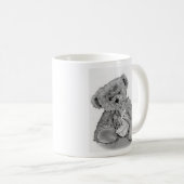 テディー・ベアの小さい妖精のマグ コーヒーマグカップ (正面右)