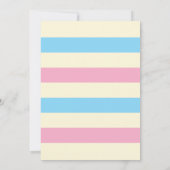 テディー・ベアの性はベビーシャワーの招待状を明らかにします 招待状 (裏面)