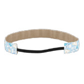 テディー・ベアの点検されたパターン アスレチックヘッドバンド (裏面)