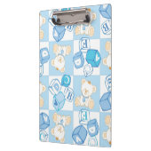 テディー・ベアの点検されたパターン クリップボード (左)