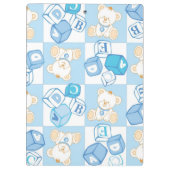 テディー・ベアの点検されたパターン クリップボード (裏面)