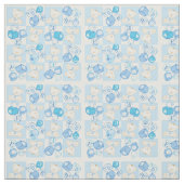 テディー・ベアの点検されたパターン ファブリック (見本)