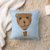 テディー・ベアの熱気の気球の装飾用クッション クッション (ブランケット)