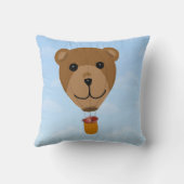 テディー・ベアの熱気の気球の装飾用クッション クッション (裏面)