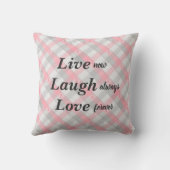 テディー・ベアの生きている笑い愛生存者の枕 クッション (裏面)