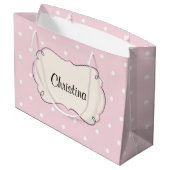 テディー・ベアの第2誕生会のカスタム ラージペーパーバッグ (裏面アングル)