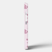 テディー・ベアの背景のピンク Case-Mate iPhoneケース (裏面 / 左)