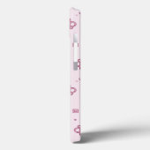 テディー・ベアの背景のピンク Case-Mate iPhoneケース (裏面 / 左)