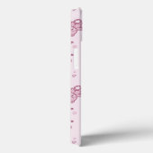 テディー・ベアの背景のピンク Case-Mate iPhoneケース (裏面 / 右)