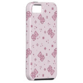 テディー・ベアの背景のピンク Case-Mate iPhoneケース (裏面/右)