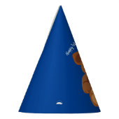 テディー・ベアの虹のかわいい第1誕生会 パーティーハット (左)