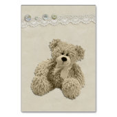 テディー・ベアはカードの代りに本を持って来ます テーブルナンバー (裏面)