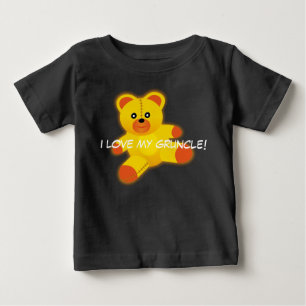 テディー・ベアは言います、"私は愛します私のGruncle "を ベビーTシャツ