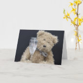 テディー・ベアカード カード (黄色い花)