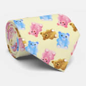 テディー・ベアパターン ネクタイ (ロール)
