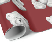 テディー・ベアパターン、鉛筆のスケッチ、くま ラッピングペーパー (ロールコーナー)