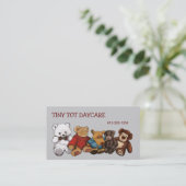 テディー・ベア、ぬいぐるみの託児所の名刺 名刺 (スタンド正面)