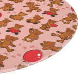 テディー・ベア、ハートとの質 カッティングボード (角)