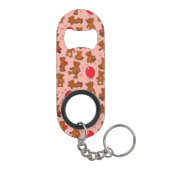 テディー・ベア、ハートとの質 キーホルダー栓抜き (裏面)