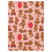 テディー・ベア、ハートとの質 クリップボード (裏面)