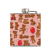 テディー・ベア、ハートとの質 フラスク (裏面)