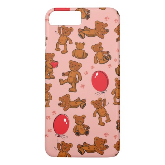テディー・ベア、ハートとの質 Case-Mate iPhoneケース (裏面)