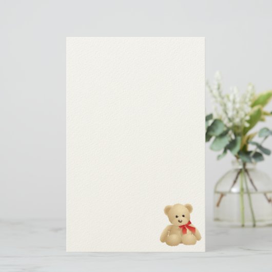 テディー・ベア 便箋 (スタンド正面)