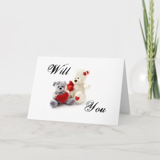 テディー・ベア 招待状 (正面)