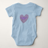 テディ付きベビー ベビーボディスーツ (裏面)