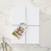 テディ初の誕生日スイングパーティーありがとう ギフトタグ (より糸付き)