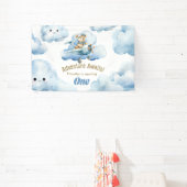 テディ初の誕生日飛行:ハイ飛んでいるー 横断幕 (インサイチュ)