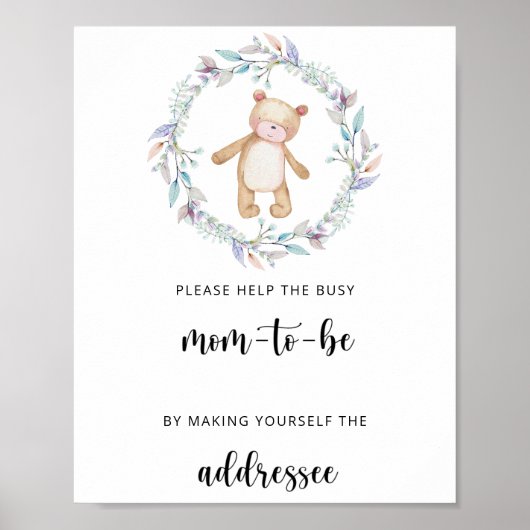 テディ救済マーがエンベロープア忙しップに ポスター (正面)