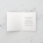 テディ王室のベア王子の男の子ベイビーシャワー サンキューカード (内部)