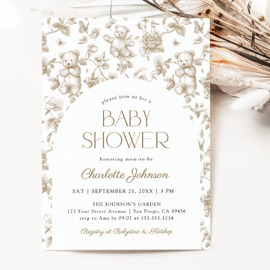 テディ男女兼用ベアトイルドゥジュイ 招待状