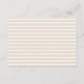 テディ男女兼用ベアームーンスターズ赤ちゃんシャワー エンクロージャーカード (裏面)