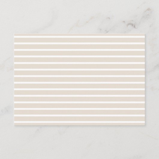 テディ男女兼用ベアームーンスターズ赤ちゃんシャワー エンクロージャーカード (裏面)